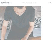 Tablet Screenshot of goldman-marketing.com